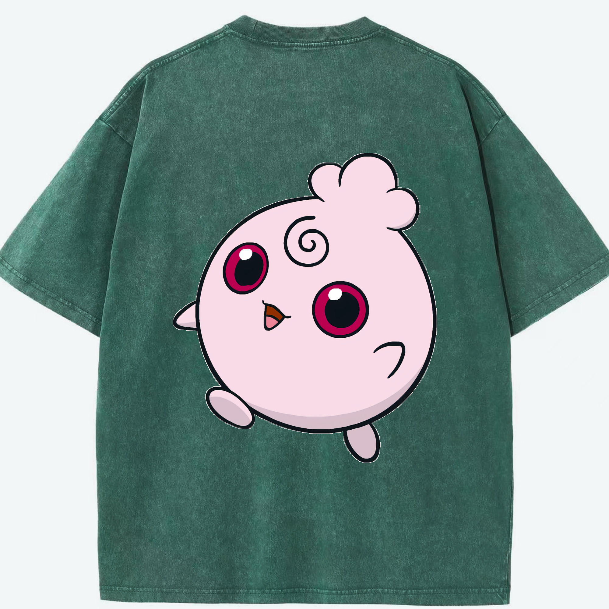 （画像用） ポケットモンスター Pokémon 綿100% ヴィンテージ風 半袖Tシャツ（背面プリント）